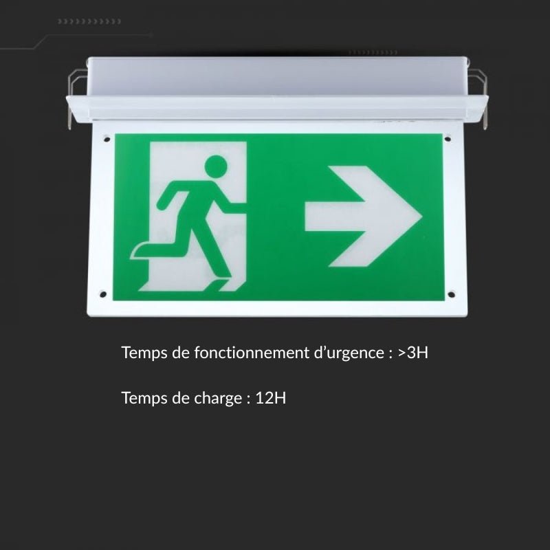 Bloc de Secours BAES LED Encastré 2W IP20 - Silamp France