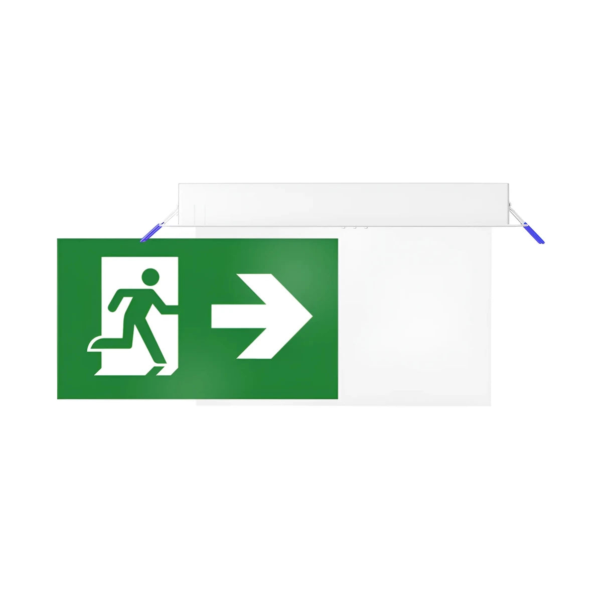 Bloc de Secours LED Encastré Évacuation 2W IP20 Blanc - Silamp France