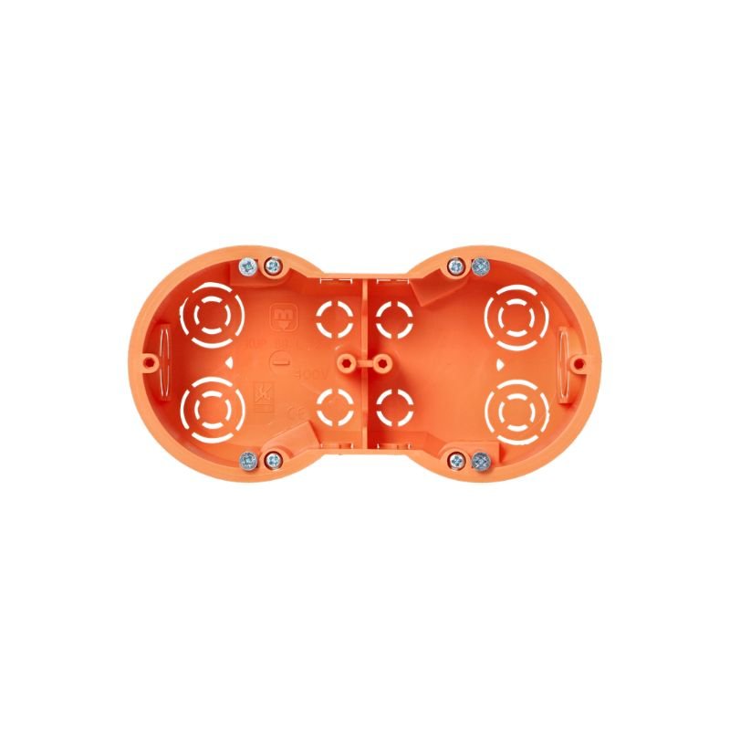 Boîte d'Encastrement Double pour Cloisons 60mm Profondeur - Silamp France