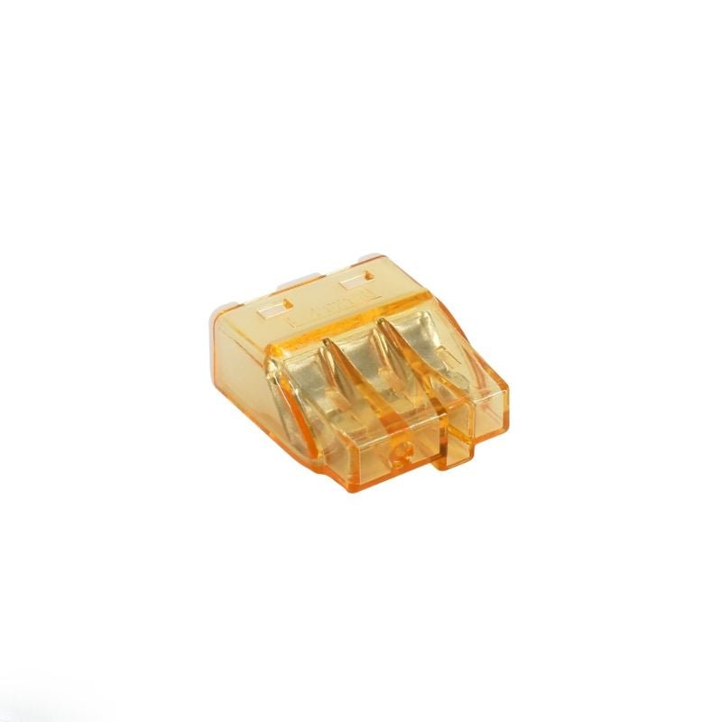 Borne de Connexion Rapide 3 Entrées 0,5-2,5 mm² - Lot de 100 - Silamp France