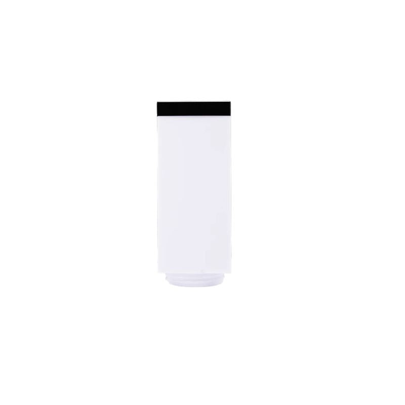 Borne de Jardin 80cm Carré Noir pour Ampoule E27 - Silamp France