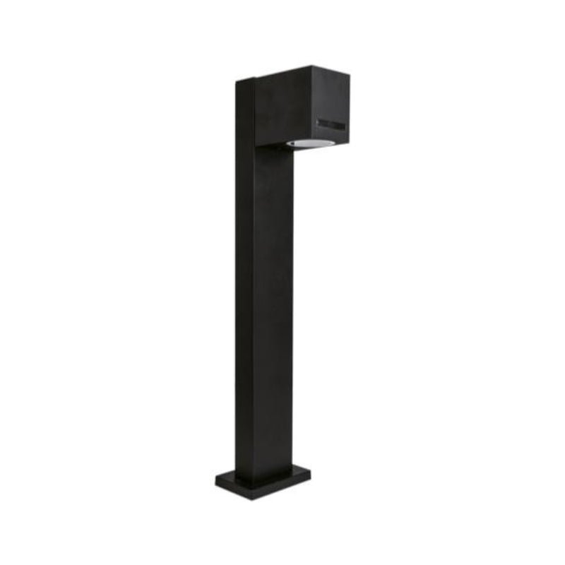 Borne de Jardin Noire 50cm IP54 pour Ampoule GU10 - Silamp France
