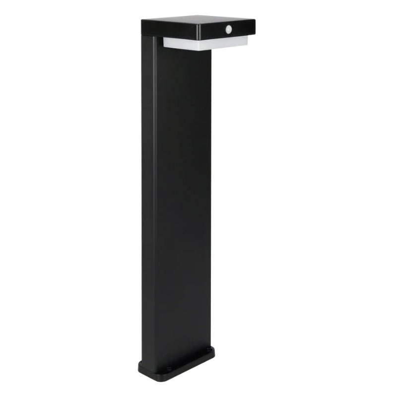 Borne de Jardin Solaire à Piquer 220lm USB - C Carré IP54 Noir - Silamp France