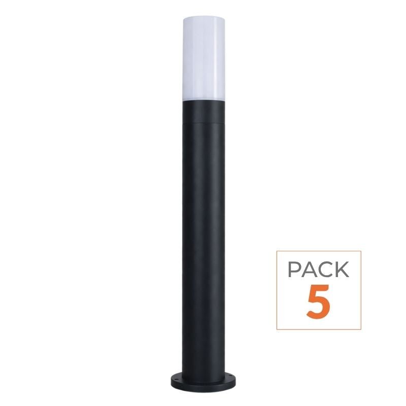 Borne Extérieure 60cm 220V IP65 pour Ampoule E27 (Pack de 5) - Silamp France