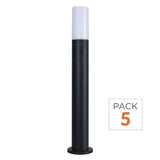 Borne Extérieure 60cm 220V IP65 pour Ampoule E27 (Pack de 5)
