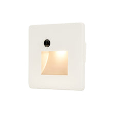 Cadre Carré Blanc pour Balise LED Escalier avec Détecteur - Modèle Ouverture Large
