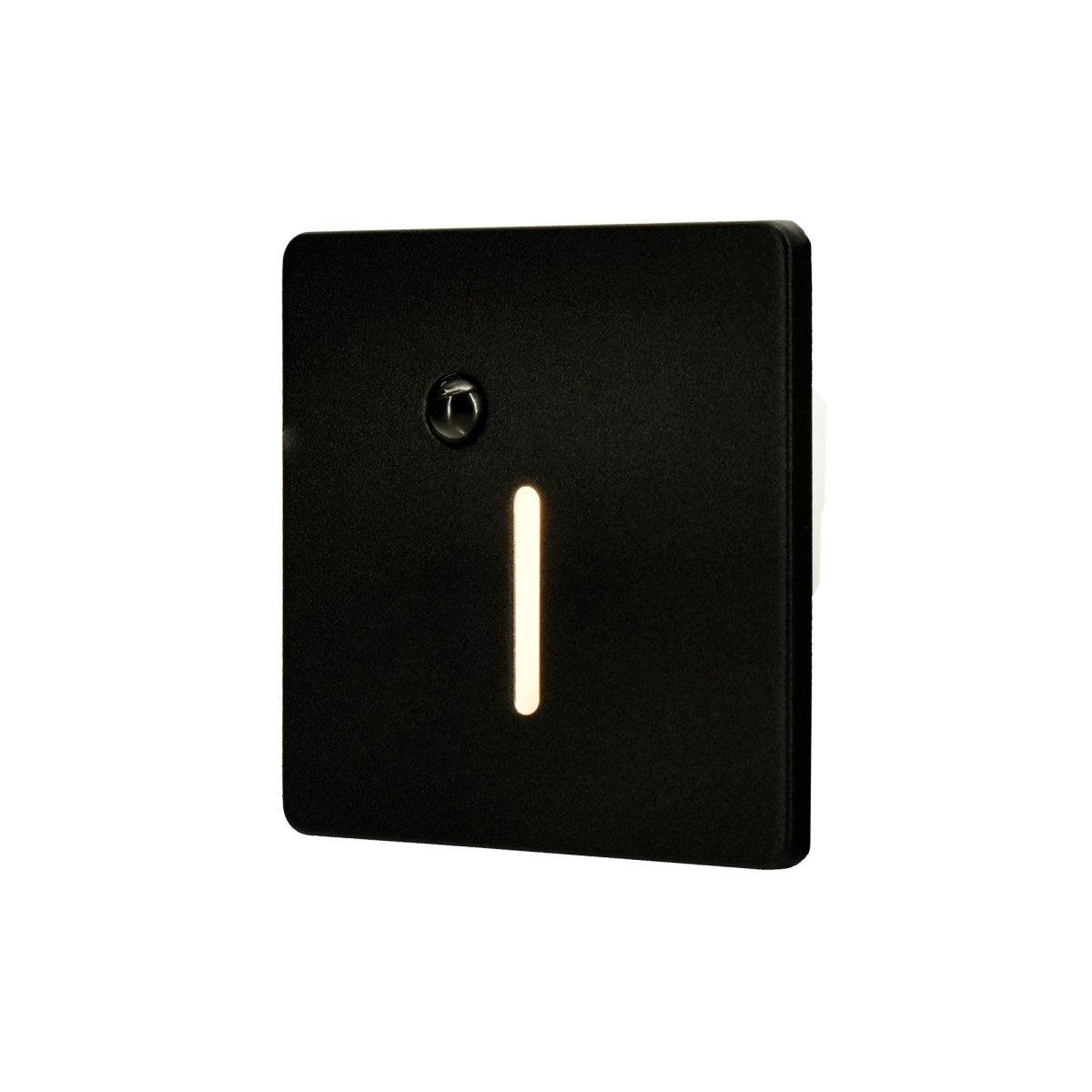 Cadre Carré Noir pour Balise LED Escalier avec Détecteur - Modèle Trait Fin - Silamp France