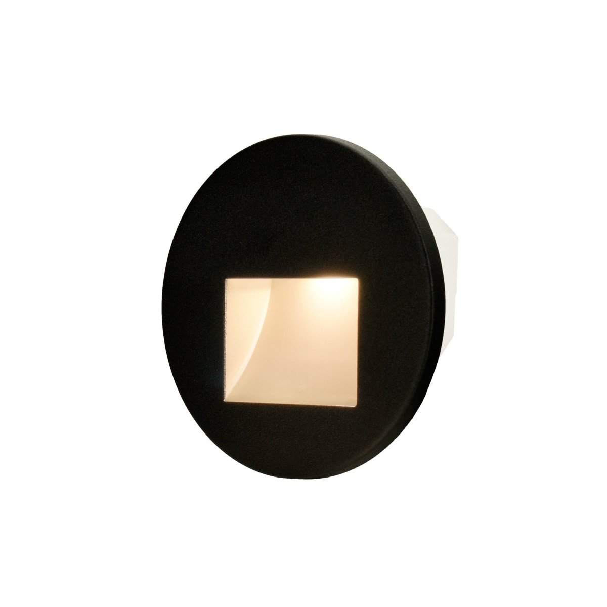 Cadre Rond Noir pour Balise LED Escalier - Modèle Ouverture Large - Silamp France