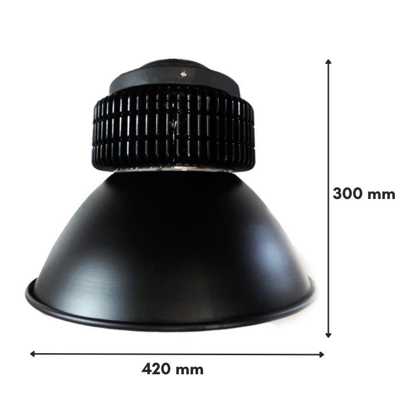 Cloche LED Industrielle 150W 120° NOIR (Pack de 5) - Silamp France