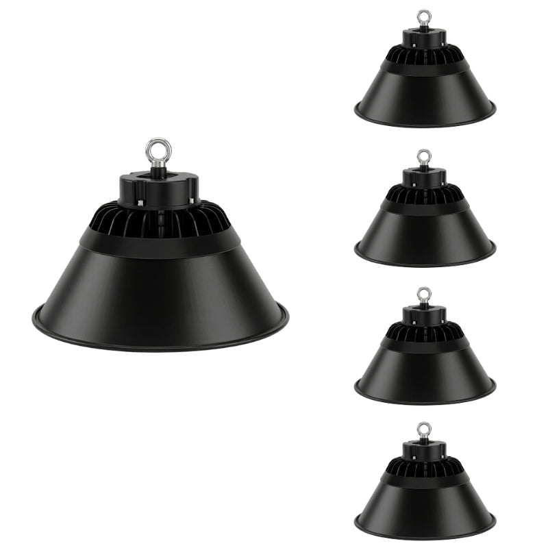 Cloche LED Industrielle 200W 120° NOIR (Pack de 5) - Silamp France