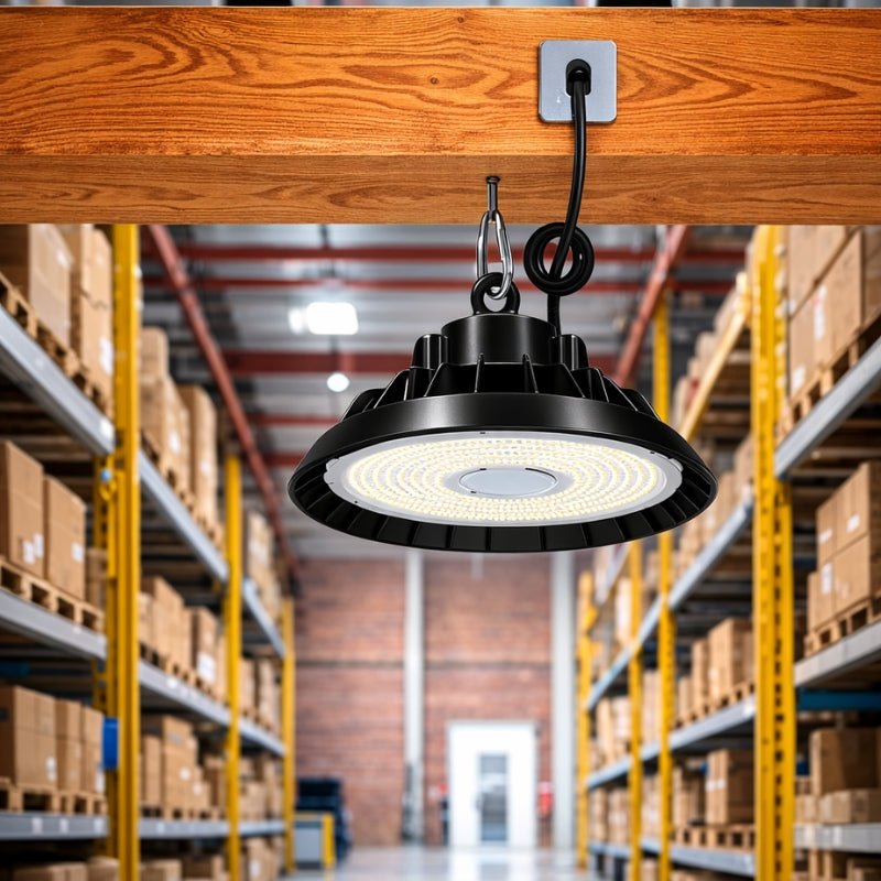 Cloche LED Industrielle 200W 120° NOIR (Pack de 5) - Silamp France