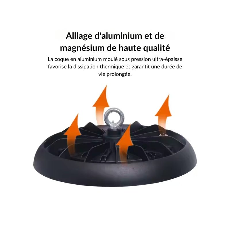 Cloche LED Lampe Industrielle 300W IP65 CCT - 3000K/4000K/6000K - Silamp France