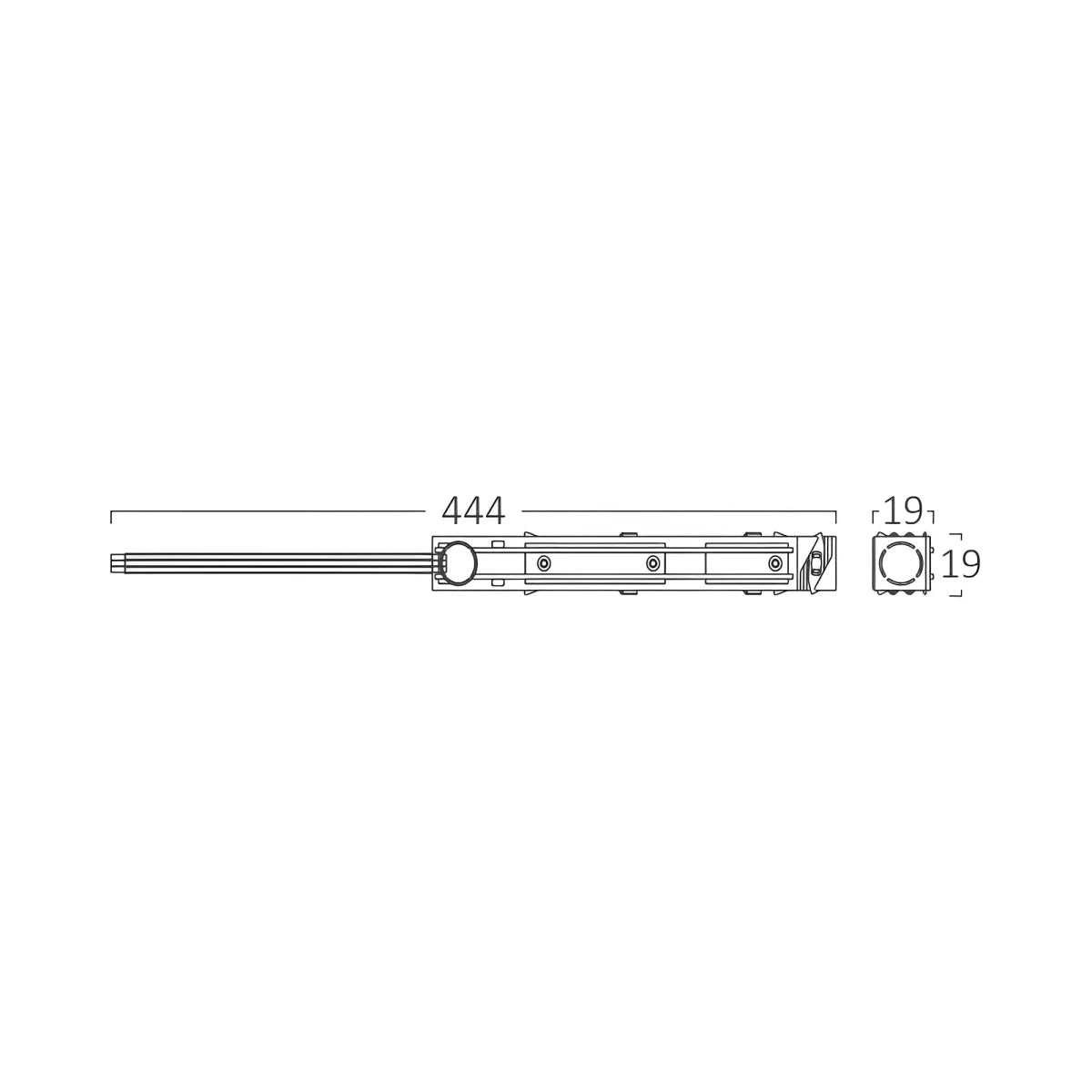 Connecteur d'Alimentation pour Rail Magnétique 48V Blanc - Silamp France