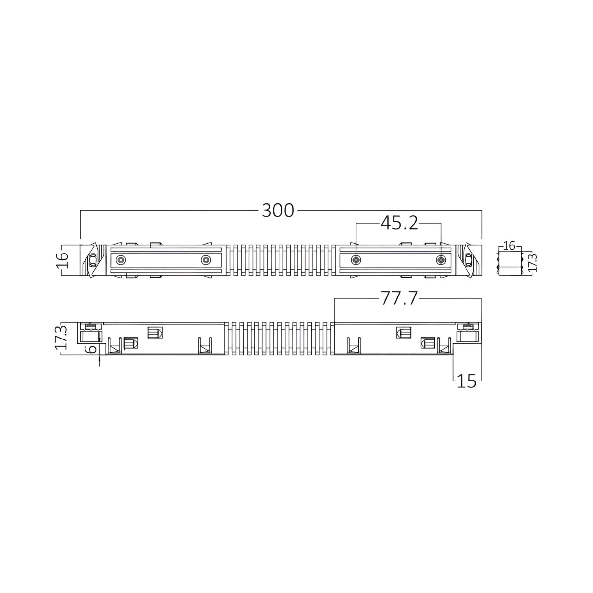 Connecteur d'Angle 90° pour Rail Magnétique 48V Blanc - Silamp France