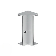 Connecteur d'Angle pour Profilé Aluminium Plinthe Couleur Argenté