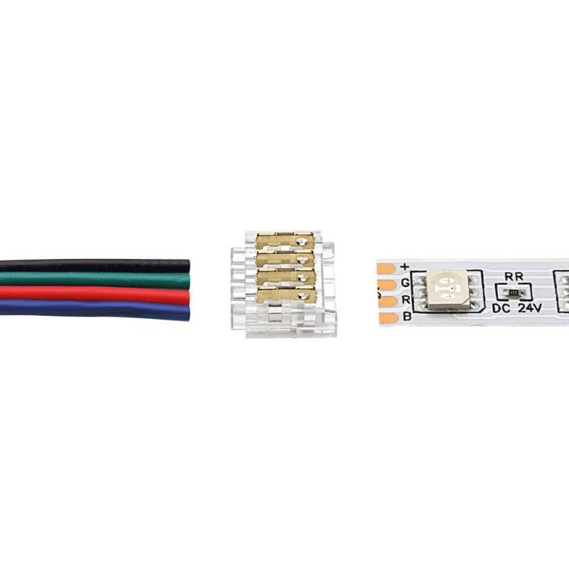 Connecteur Rapide pour Ruban LED 4 fils 10mm - Silamp France