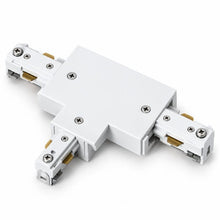 Connecteur T Rail Encastrable Monophasé Blanc