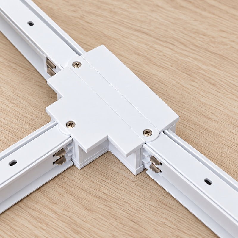 Connecteur T Rail Encastrable Triphasé Blanc - Silamp France