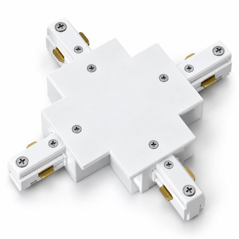 Connecteur X Rail Encastrable Monophasé Blanc - Silamp France