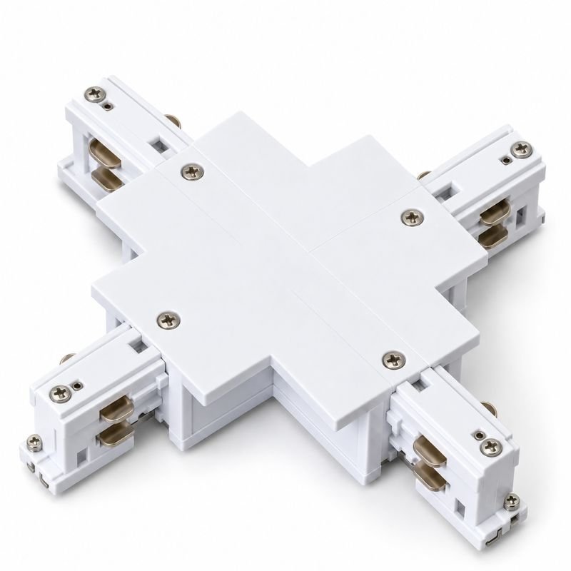 Connecteur X Rail Encastrable Triphasé Blanc - Silamp France