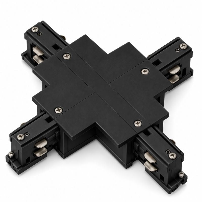 Connecteur X Rail Encastrable Triphasé Noir - Silamp France