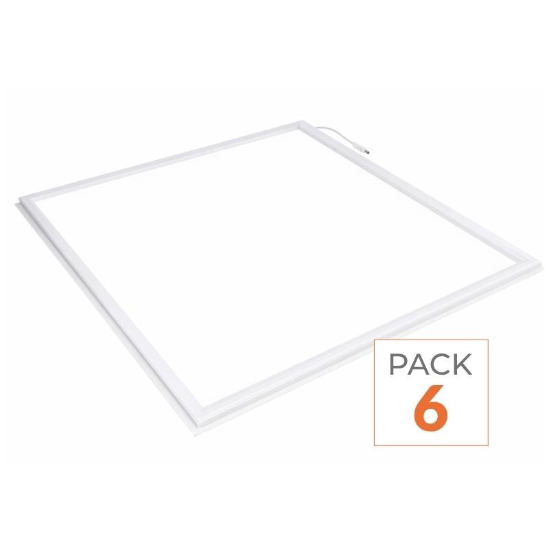 Dalle LED Cadre Lumineux 60x60 Slim 36W BLANC (Pack de 6) - Silamp France