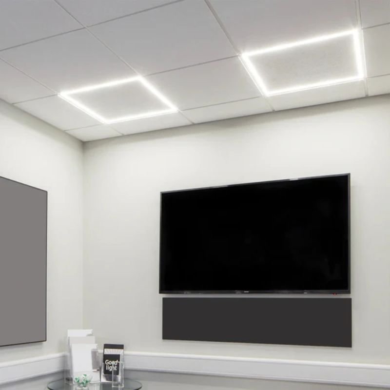 Dalle LED Cadre Lumineux CCT 60x60 36W - Cadre Noir - Pack de 10 - Silamp France