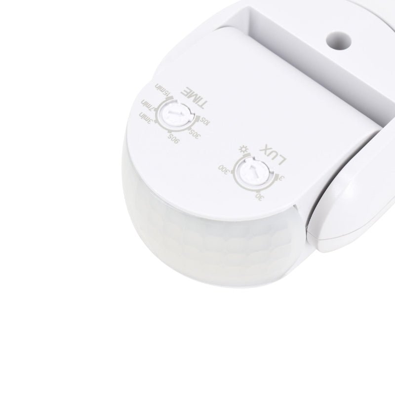 Détecteur de Mouvement Extérieur Infrarouge 300W max Blanc - Silamp France