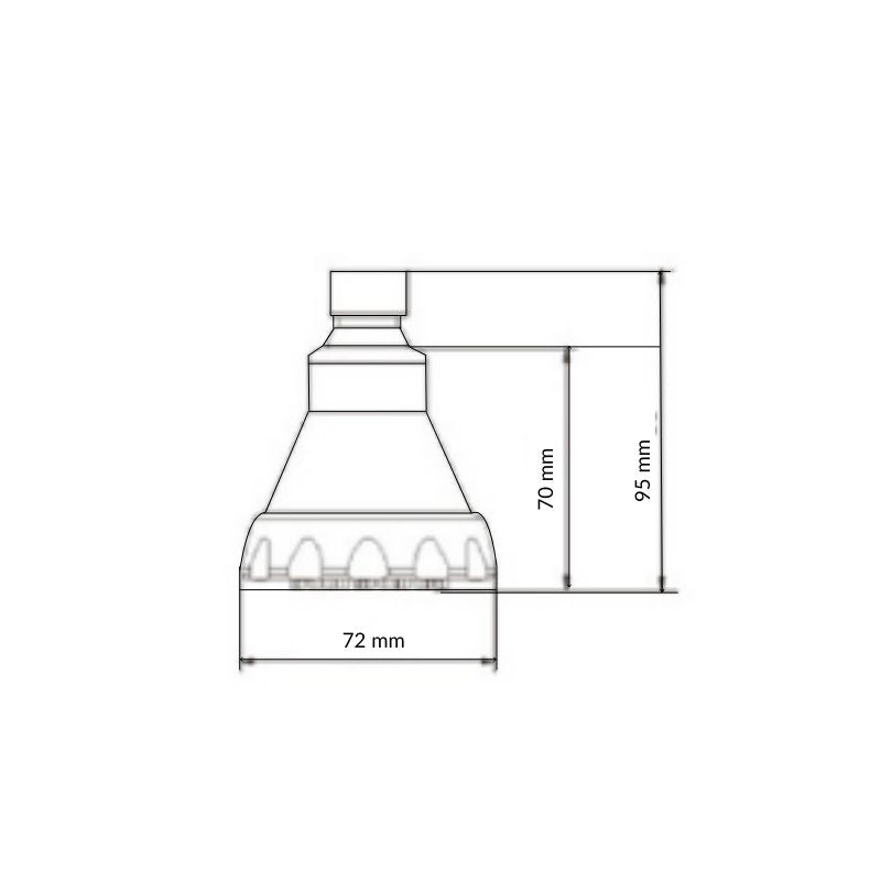 Douchette 1 Jet - Chrome/Grise/Vert - EPA WATERSENSE - Eco 7.6 litres/min CEE - Silamp France