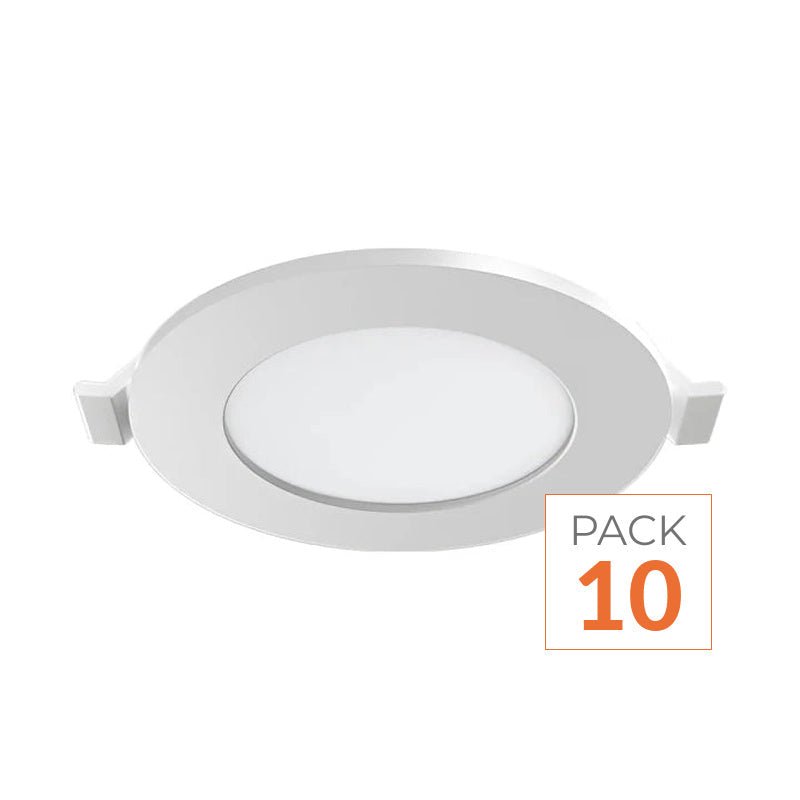 Downlight Dalle LED Ronde Ø85mm 4W Dimmable Blanc CCT - Pack de 10 - Silamp France