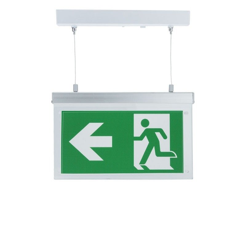 Éclairage de Secours LED Suspendu à Fixer 2W 3h Batterie avec Pictogrammes - Silamp France