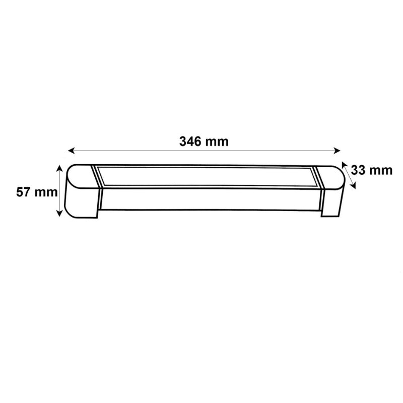 Éclairage sur Rail Linéaire Opaque Monophasé 20W 35cm Noir - Silamp France