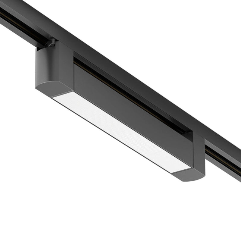 Éclairage sur Rail Linéaire Opaque Monophasé 20W 35cm Noir - Silamp France