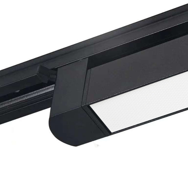 Éclairage sur Rail Linéaire Opaque Monophasé 30W 47cm Noir - Silamp France