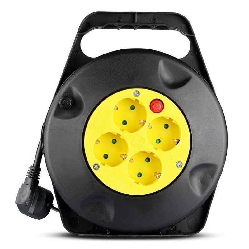 Enrouleur Électrique 10M 4 prises 3G 1.5mm2 - Silamp France