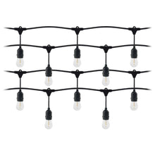 Guirlande Guinguette LED 220V 20M avec 10 Ampoules E27 1W Raccordable - Blanc Chaud 2300K - 3500K