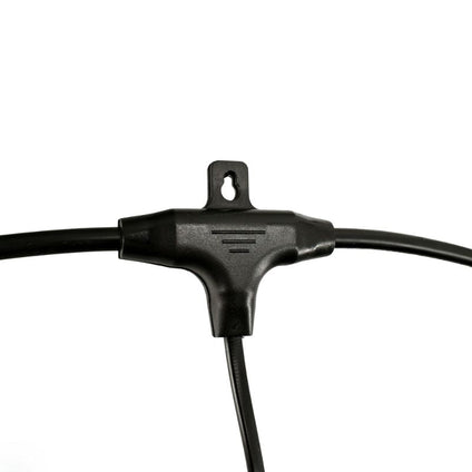 Guirlande Guinguette Solaire LED 10M 10pcs 3W IP65 - Câble Noir - Silamp France