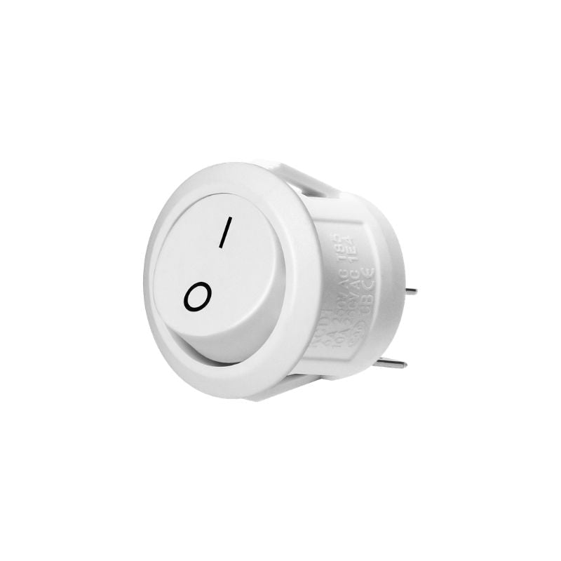 Interrupteur à Bascule Unipolaire On - Off 6.1A 250V - Blanc - Silamp France