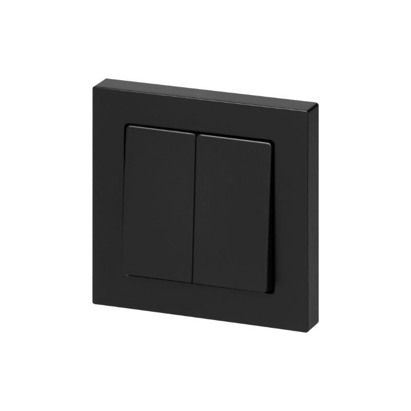Interrupteur Double Encastré 10A 250V - Noir - Silamp France