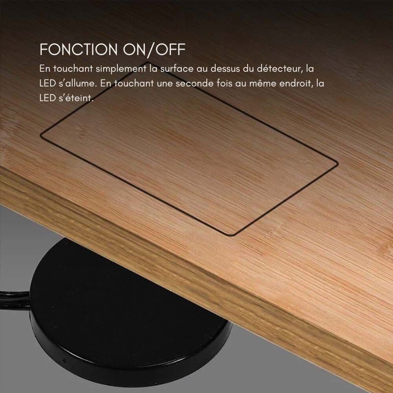 Interrupteur Invisible à Effleurement Dimmable DC12 - 24V Noir - Silamp France