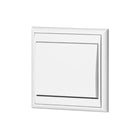 Interrupteur Mural Classique Encastré 10A + Plaque de Finition Simple - Blanc