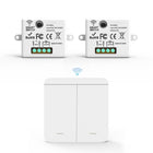 Interrupteur Mural sans Fil Bouton Double avec 2 Récepteurs 220V 10A