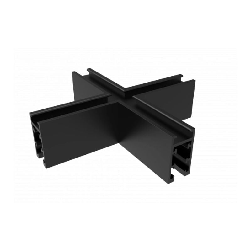 Jonction en X pour Rail Magnétique M05 en Saillie 48V - Silamp France