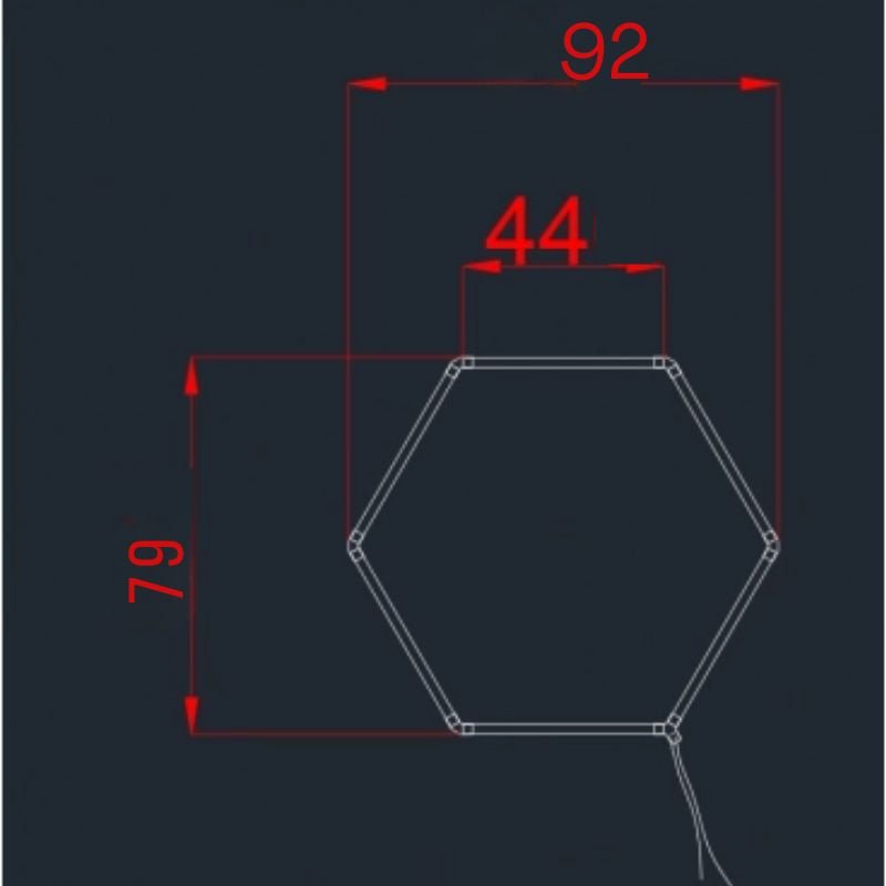 Kit 1 éclairage LED Hexagonal 42W - 120lm/W - Silamp France