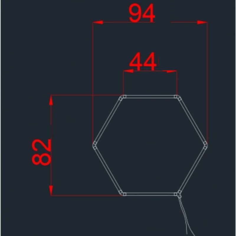 Kit 1 éclairage LED Hexagonal 42W - 120lm/W - Silamp France