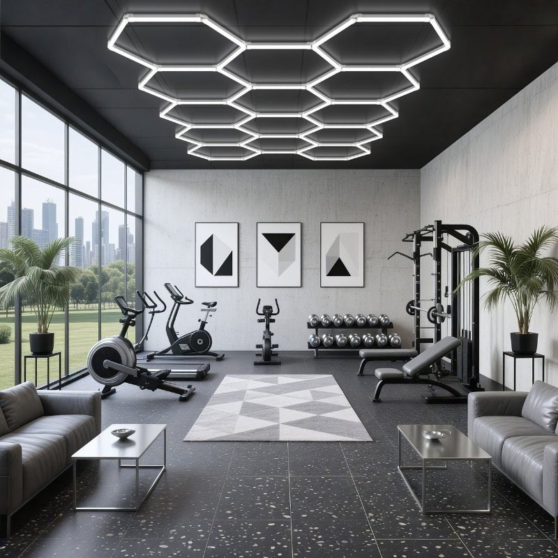 Kit 11 éclairages LED Hexagonal 299W - 110lm/W - Silamp France