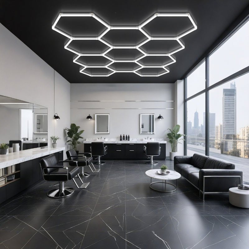 Kit 11 éclairages LED Hexagonal 299W - 110lm/W - Silamp France