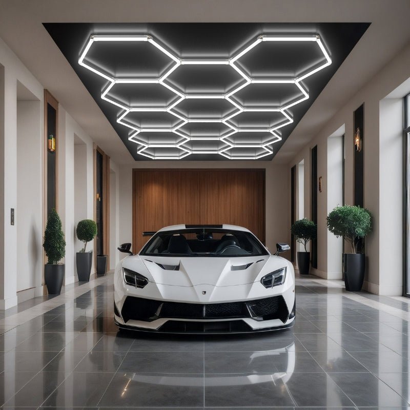 Kit 14 éclairages LED Hexagonal 370.5W - 110lm/W - Silamp France