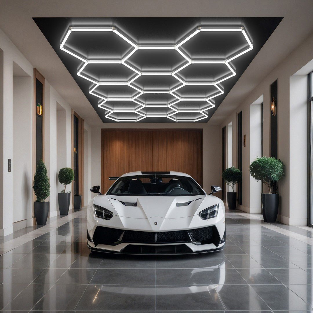 Kit 14 éclairages LED Hexagonal 456W - 120lm/W - Silamp France