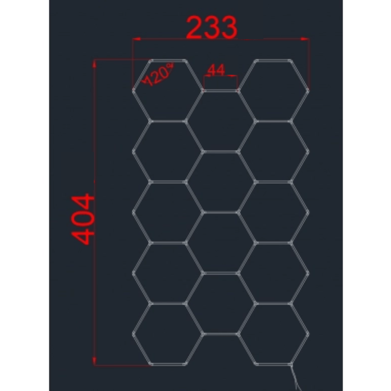Kit 14 éclairages LED Hexagonal 456W - 120lm/W - Silamp France